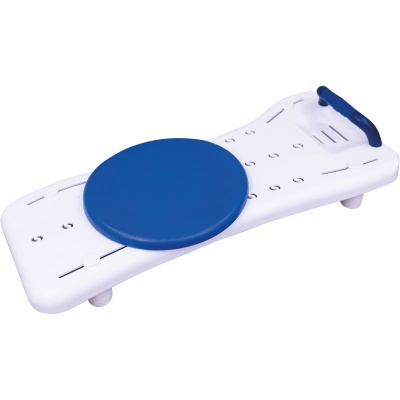 Width Adjustable Bath Board With Integral Handle and Turntable
